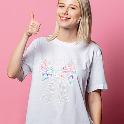 Kostümzubehör mit Bowknot-Polyesterstickerei&nbsp;DIY-WH0308-564B