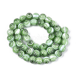 Millefiori main perles rondes de fils de verre&nbsp;LK-R004-93C