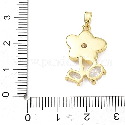 Colgantes de rhinestone de bronce&nbsp;RB-CBACCCF-03G