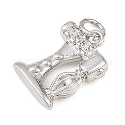 Pendentifs avec zircon cubiques à micro-pavés en laiton&nbsp;KK-G544-42P