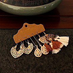 Legierung baumeln Ohrring-Sets&nbsp;WH-WG30176-01