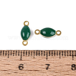 Connettori ovali in ottone placcato bronzo antico smaltati&nbsp;KK-Q570-06C