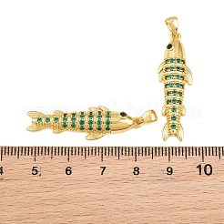 Colgante micropavé cubic zirconia de latón&nbsp;CU-CBAB3AD-10G-02