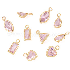 10 pendentif en laiton et zircone cubique&nbsp;KK-TADJ0001-30A