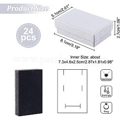 Cajas de regalo de collar de papel de textura&nbsp;OBOX-NB0001-08A
