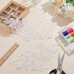 2 Paar 2 Stile Polyester Ornament Zubehör&nbsp;PATC-AR0001-11