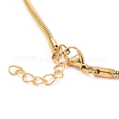 1 Stück Unisex-Armbänder aus runder Schlangenkette aus 304 Edelstahl&nbsp;BJEW-DJ0001-70
