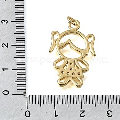 Pendentifs en laiton zircon cubique transparent&nbsp;CU-CBA637A-06G-B