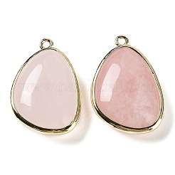 Pendentifs de quartz rose naturel&nbsp;G-G012-06G-06