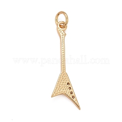 Ciondoli in ottone con zirconi chiari con placcatura a cremagliera&nbsp;LS-KK-M229-26G