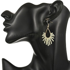 Pendientes colgantes de acero inoxidable con cuentas de vidrio&nbsp;EJEW-MZ00826
