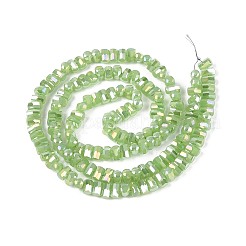 Galvanisierte imitatorische Jade Glasperlen Stränge&nbsp;EGLA-N022-09A-D02
