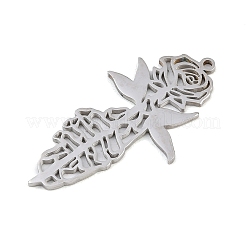 Pendentifs creux en acier inoxydable 304&nbsp;STAS-Z183-01P