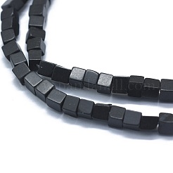 Natürlichen schwarzen Steinperlen Stränge&nbsp;G-F631-C14