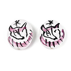Perles en porcelaine manuelles&nbsp;PORC-T134-06
