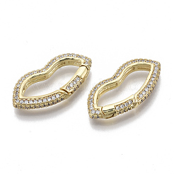 Messing micro pave zirkonia federringringe&nbsp;ZIRC-S066-032B-NF