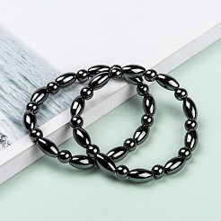 Bracelets stretch hématite synthétique mode non-magnétiques&nbsp;BJEW-D278-01