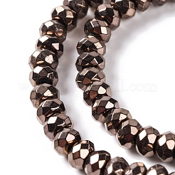 Fili di perline di ematite sintetica non magnetica elettrolitica&nbsp;G-Q174-02
