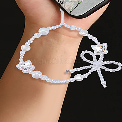 1 Stück Handy-Armbänder aus Kunststoff mit Perlen für Damen&nbsp;HJEW-LP0001-29