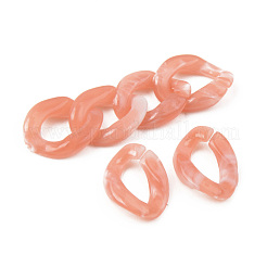 Transparentem Acryl Verknüpfung Ringe&nbsp;X-OACR-S038-005A-C07