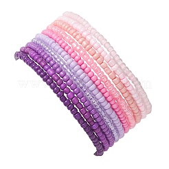 10 pz braccialetti elastici con perline di vetro per donna&nbsp;BJEW-MZ00271