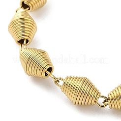 304 Edelstahl-Doppelkegel-Gliederkettenarmbänder für Damen&nbsp;BJEW-G712-05G
