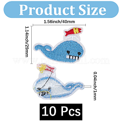 10 Stück Polyester-Stickgarn zum Aufbügeln/Aufnähen.&nbsp;PATC-CY0001-41