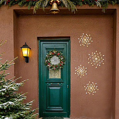 4 decorazione murale in ferro e acrilico&nbsp;AJEW-WH0871-55G