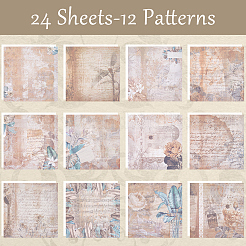 24 stücke 12 arten sammelalbum papierblöcke&nbsp;DIY-WH0028-48A
