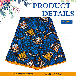 Polyester afrikanischer Damenstoff&nbsp;DIY-WH0888-841