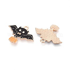 Pendentifs en émail en alliage thème halloween&nbsp;ENAM-T022-54G-05