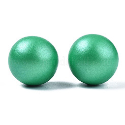 Perles de bois naturel peintes&nbsp;WOOD-S057-071E