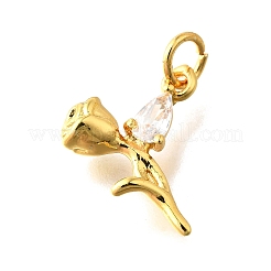 Ottone micro spianare pendenti zirconi&nbsp;KK-Z102-02G-02
