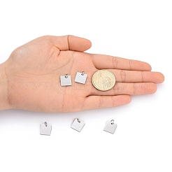 Dijes de etiqueta en blanco con estampado de acero inoxidable 304 antideslustre&nbsp;STAS-I311-28P