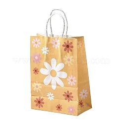 Rechteckige Geschenktüten aus Papier mit Sonnenblumenmuster&nbsp;LS-CARB-L012-01A