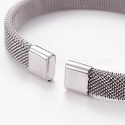 Bracelets en maille d'acier inoxydable 304 résistant au ternissement&nbsp;AJEW-O172-08P
