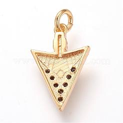 Ottone micro spianare pendenti zirconi&nbsp;ZIRC-S053-52G