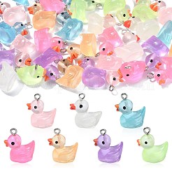 35 pièces 7 styles pendentifs en résine transparente lumineuse&nbsp;RESI-CJ0003-49