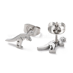 Orecchini a bottone in acciaio inossidabile 304 anti-ossidazione&nbsp;EJEW-B022-01B