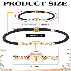 1 verstellbares Nylonband-Armband für Damen und Herren.&nbsp;BJEW-LP0001-30T