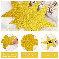 50 Stück Papier-Glitzerstern-Wanddekoration&nbsp;AJEW-SP0001-14A