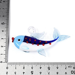 Gros pendentifs vernissées manuels&nbsp;LAMP-T025-04A