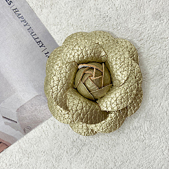 Decoración de zapatos de piel sintética con flores&nbsp;AJEW-WH20020-341C