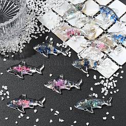 12 pendentif en acrylique lumineux transparent&nbsp;TACR-YW0003-43