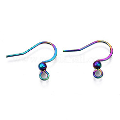 Crochets de boucles d'oreilles français en acier inoxydable 304 avec placage ionique (IP)&nbsp;STAS-S119-014A
