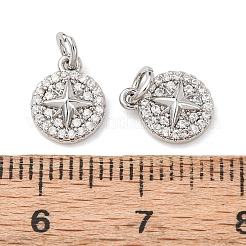 Pendentifs avec zircon cubiques à micro-pavés en laiton&nbsp;KK-A279-18P