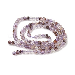 Natürliche violette Phantomquarz-Perlenstränge aus violettem Lodolith&nbsp;G-S385-01