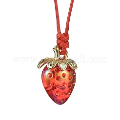 6 collana con ciondolo in acrilico trasparente&nbsp;NJEW-JN05441