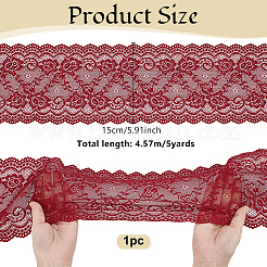 1 Rolle Spitzenband aus 10 % Elasthan und 90 % Nylon&nbsp;OCOR-OC0001-96D