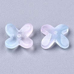 Perle di vetro verniciate a spruzzo trasparente&nbsp;GLAA-N035-012-C03